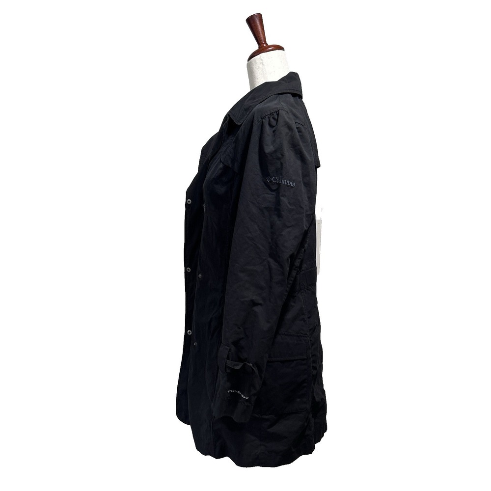 Columbia Women's Trench Coat Jacket Small Gray Water Resistant Lightweight - Picture 15 of 16